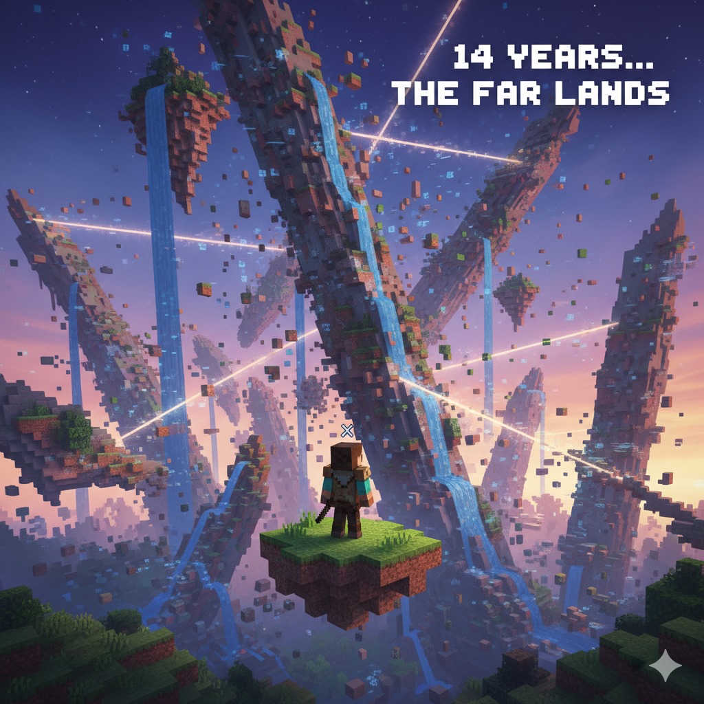 Begini Penampakan Ujung Dunia Minecraft yang Ditemukan Setelah 14 Tahun Perjalanan