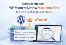 Cara Mengatasi WP Memory Limit & Max Input Vars di cPanel (100% Work)