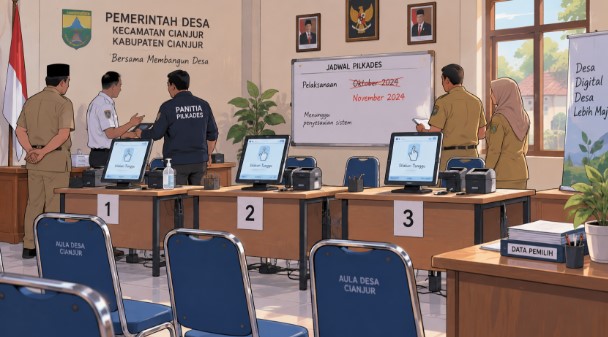 Pilkades 47 Desa di Cianjur Mundur ke November 2026, Tunggu Regulasi Baru