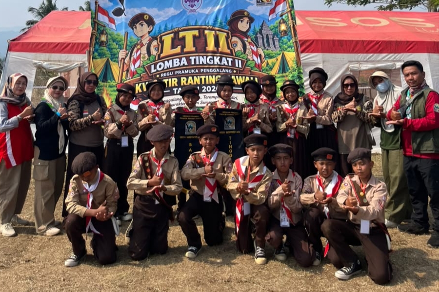 MI Swasta Panimbang Ciamis Juara 1 Pramuka Putri LT II Kwaran Kawali