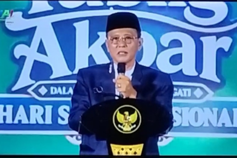 Ribuan Warga Padati Alun-Alun Ciamis dalam Tabligh Akbar Hari Santri 2026